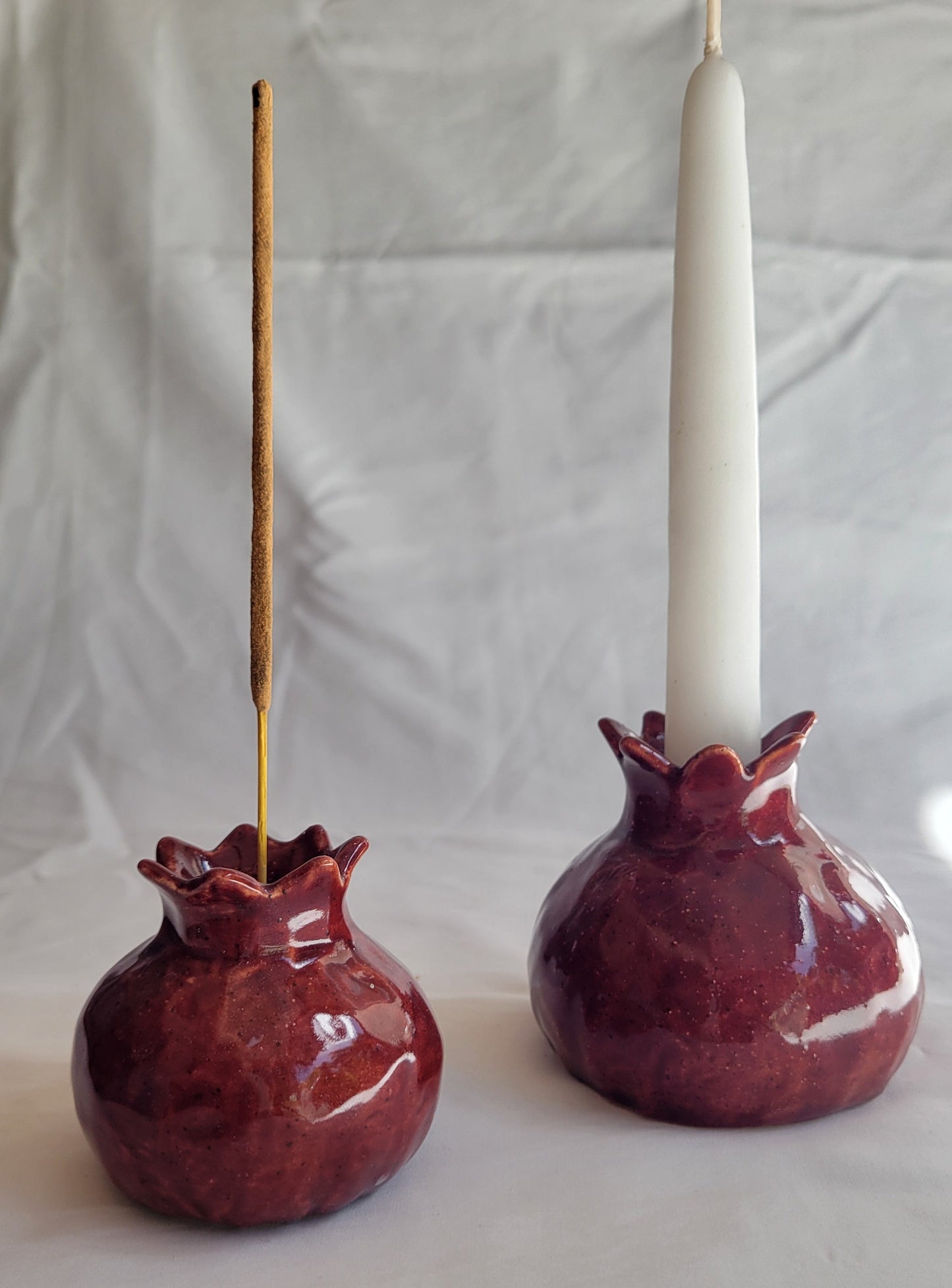Pomegranate candle holder